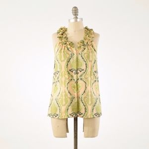 J.Crew Paisley Habotai Silk Sleeveless Blouse